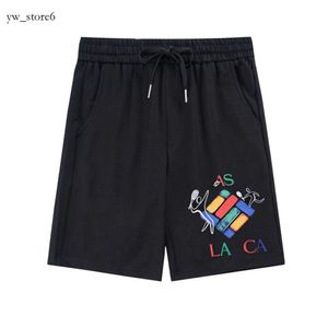 Casablanc Shorts Cotton Sports Casa Blanca Panties Fashion Plain Five-piece Street Length Drawstring Pants Casa Blanca Man Knee Beach Top Shirts 3716