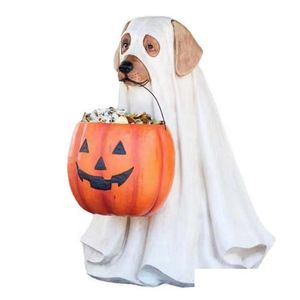 Party Decoration Halloween Dog Elf Candy Bowl Harts Hantverk för julrekvisita Thanksgiving Diy Decor Year Drop Delivery Home Garden Dhsga