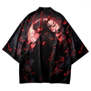 Ubranie etniczne plus rozmiar 6xl koszulka z nadrukiem Kobiety Tradycyjne haori kimono mężczyźni japońskie kardigan streetwear cosplay yukata cosplay