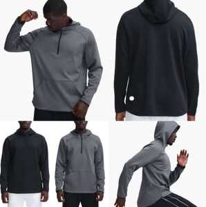 LU- 372 Men Hoodies Outdoor Pullover Sports Long Sleeve Yoga Wrokout Outfit Mens Loose Jackets Training Fitness Fashion Clothing 45647