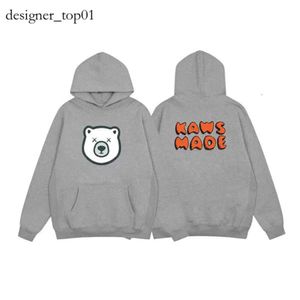 Human Made Hoodie 2023 Designer Mens Hoodies Pullover Sweatshirts Loose Long Sleeved Bear Duck Cute Animal Letter Print Mens Womens Cotton Hooded Oversized 6874