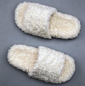 designer shoes Cola embroidered plush slippers women fashion slippers 35-40