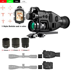 Kameror Henbaker Night Vision SCOPE 1080P Två IR 850NM940NM RIFLESCOPE 132X CAMAER 500M/546 MYRD MARKNESS RANGE FÖR JATTAKNING