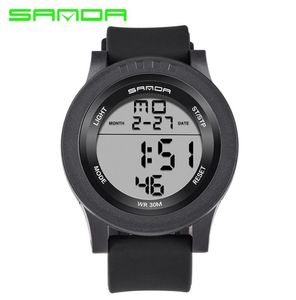 2017 SANDA Sport Digital Watch Men Mężczyznę Top Luksusowe Słynne zegarki wojskowe dla mężczyzn elektronicznych Electronic Masculino1939288