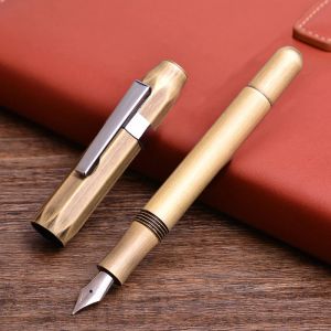 Pens Vintage Pen Metal Studenti Regalo portatile Portante per Ufficio Business School Writing Fluence Stationery Luxury Fountain Pens