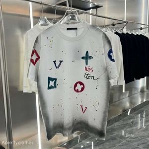 Louies Vuttion Shirt Summer Men Designer T Camisetas algodão Loose Casual Moda Camisa Hip Hop Streetwear Clothing LouiseviutionBag 692