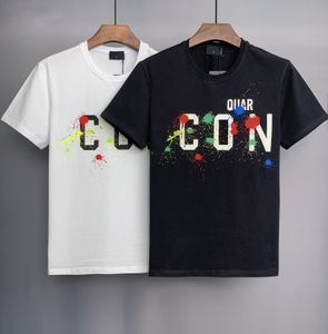 Италия Новая мужская дизайнерская футболка Paris Fashion Tshirts Summer D Футболка мужская высокая качество 100% хлопок M-XXXL DT949