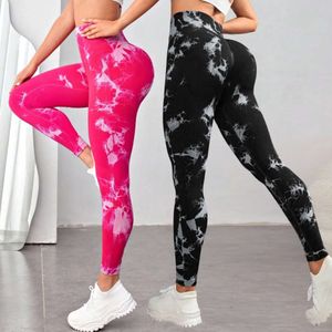 Lu Align Pant Lemon Lemon Pontas de ioga Esportes de Tie-tie-dye Alta cintura pêssego Hip-Lifting Trephers Workout Gym Leggings para mulheres Wo Lady Woman Girls Girls