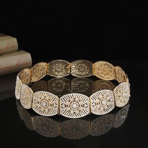 Cinturão de strass de estilo marroquino Caftan para o cinto de casamento de noiva com a cadeia de cintura real da Arábia Gold 240418