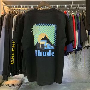 Designer Rhude Shirt Mens T Shirt Summer Fashion Short Sleeve Tees 23ss Europe America Men Women Round Neck Tshirts Cotton 829