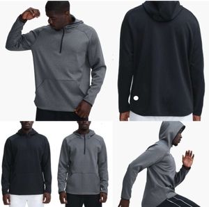 LU- 372 MEN HOUDIES Outdoor Pullover Sports långärmad Yoga Wrokout Outfit Mens Loose Jackets Training Fitness Fashion Clothing 536356