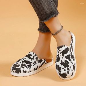 Casual Shoes Canvas Women's Spring and Summer Leisure Net Red Student Set Foot Flat Leopard Print Sports