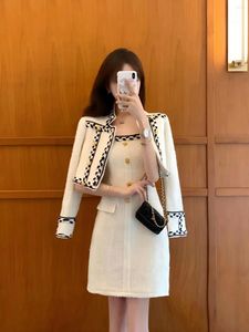 Arbeitskleidermantel Slip Kleid 2 Peice Frauen passen Sets Fashion Bomber Jacke Korean süße Frühlingsherbst -Elegant Langarm Japanisch