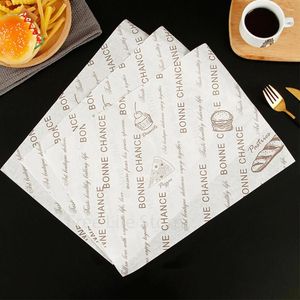 Baking Tools 100Pcs Wax Paper Oil Proof Wrapping Food Basket Liners For Barbecue Burger Fries Bread Plate Mat