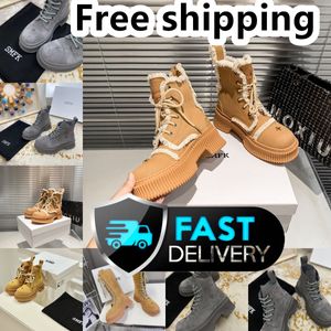 Designerstiefel beliebte trendige trendige Frauen Short Stiefel Ankle Stiefel Luxus Soles Frauenparty Dicke Absatz Größe 35-40 Wanderung SMFK GAI kostenlos Versand