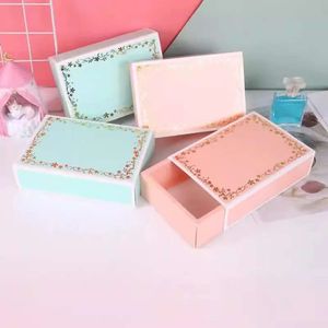 Box Chocolate Rectangle Wholesale Gift Packaging DIY Gifts Boxes Pink Valentine Day Flower Packagings Case Wedding Party Decor Th1370 s es s