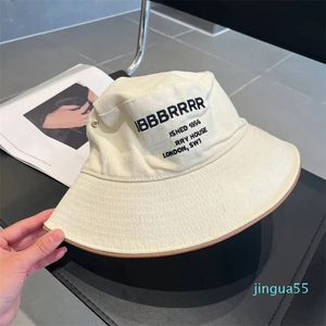 Dessingers Bucket Hats S Wide Rand Hats Feste Farbbrief Sunhats Mode Caps Trend Travel Buckethats Temperament Hundert Hut