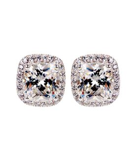 1ct Nuovo arrivo Gioielli di lusso scintillanti Real 925 Sterling Silver Tre colori 5A Cubic Zircone popolare CZ Diamond Women ST1743592