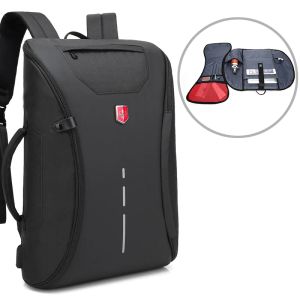 Plecaki wielofunkcyjne USB ładowanie mężczyzn plecak przeciw kradzieży 15,6 cala szkolna torba notebook szwajcarskie Oxford Waterproof Travel Bagpack Mochila