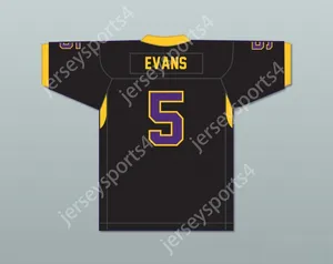 Anpassad valfri namnnummer Mens Youth/Kids Mike Evans 5 Ball High School Tors Black Football Jersey Top Stitched S-6XL