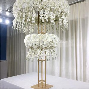 Party Decoration Metal Flower Stand Backdrop Wedding Centerpiece Table Ceremony Floral Arch AB664