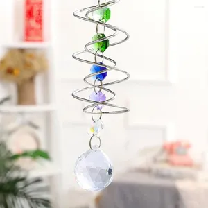Decorative Figurines Garden Hanging Decoration Colorful Chakra Rainbow Prism Suncatcher For Indoor Outdoor Decor Healing Ornament With Hook