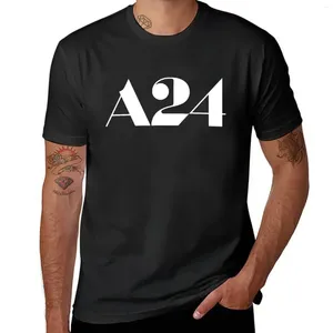 Herrtankstoppar A24 Merch Logo T-shirt överdimensionerade estetiska kläder snabbtorkande herr grafik t-shirts hiphop