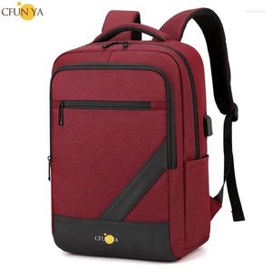 Zaino CFUN YA Business for Men Women Waterproof 15.6 Notebook Backpacks Multifunctional Computer Bag Student Schoolbag Trave