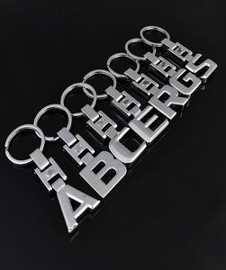 Mercedes Benz için Anahtar Yüzükler A B C E S R G 3D Harf Rozeti Araba Anahtar Kilet Metal Anahtarlık Anahtarları Anahtar Zincir Rings2756374