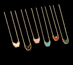 2020 Brand Gold Color Fashion Jewelry for Women Colorful Butterfly Neckalce Cioncant Fashion Party Gold Color Gioielli 66667436