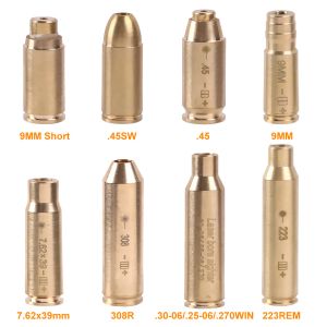 Scopes Tactical Red Dot Laser Sighter Brass Copper Boresight CAL 9MM 7.62x39MM .308 .223 .40 .45 Cartridge Sighter For Scope Hunting