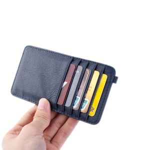Plånböcker casual mens long plånbok ultra tunt kredit -ID -korthållare 10 kortplatser 100% ko äkta läder kvinnor plånböcker riktigt läder