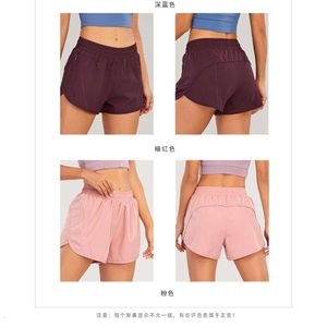 Yoga Womens Shorts Outfits mit Übung Fitness Wear Short Hosen Mädchen laufen elastische Hosen Sportbekleidung Taschen Hochqualität 240