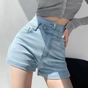 Women's Jeans Leg Girls Show High Denim Pants Sexy Elastic Hip Wrap Double Waist Women Y2k