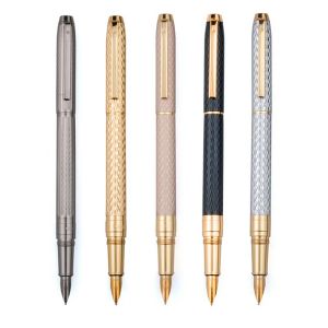 Caneta de vetor de metal vetorial caneta de tinta 0,5 mm NIB Full Metal Metal Body Business Gift Strenghy Office Office Supplies