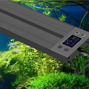 Akvarier 60/75/90/120 cm aluminiumbelysningar Full spektrum Akvarium LED -ljus Utdragbar fiskbehållslampan för växter Tillbehör