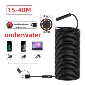 Bulucu 40m Fish Finder Mini Kamera Endoskop 720p IP68 Su geçirmez boru muayenesi Sualtı Endoskop Kanalizasyon Boru Kameraları Borescope