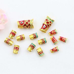 geomancy accessory Ancient Gold and Color Preserving Koi Beads Every Year, There Are Over Bucket Beads, DIY Bracelets, Weaving Materials, Jewelry Accessories, Batch