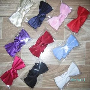 Tuxedo pritied bow bow tie tie satin العلامة التجارية القابلة للتعديل 100pcs/lot