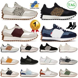 327 sportliche Turnschuhe Laufschuhe für Herren Womens New 327s Tennisschuh Meersalz Leopard Schwarzdruck weißer Marine Burgund Designer N327 Outdoor Trainer Dhgate