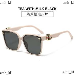 2024 Designer Cucci Sunglasses 2024 New G Family Large Frame Square Womens Trendy and High End Instagram Popular Plain Street Photo Showcase Face Small 211