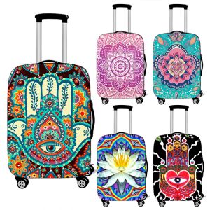 Tillbehör Mandala Datura Flower Bagage Cover Travel Accessories Trolley Case Bagage Protective Cover Antidust resväska