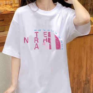 Designer Luxury Chaopai Classic Fashion couple style fashion loose short sleeve T-shirt outdoor comfortable breathable pure cotton round neck pullover top