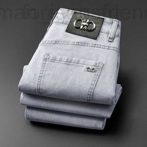 Men's Jeans designer Summer Thin American Loose Straight Pants 2023 New Spring and Autumn Fashion Brand European 7TIO GU3Q