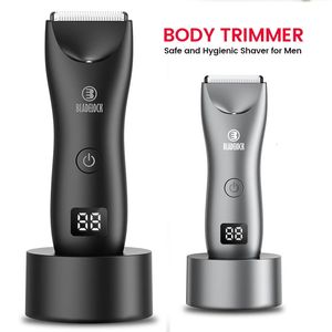 Electric Body Hair Trimmer Shaver Waterproof Groin Bikini Trimmer for Men Women Ball Shaver Body Grooming Male Hygiene Razor 240411