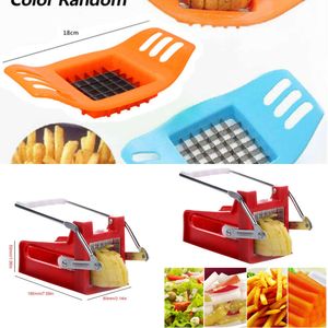 New Stainless Steel Potato Slicer French Fry Cutter Commercial Vegetable Chopper For Restaurant Home Kitchen Tool