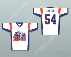 Anpassad valfri namnnummer Mens Youth/Kids Thad Castle 54 Blue Mountain State Goats Football Jersey Top Stitched S-6XL