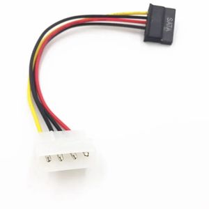 Quente 4 pinos ide molex masculino a 2 port 15 pinos SATA fêmea dupla e splitter splitter fêmea adaptadora de energia Cabos de computador de cabo