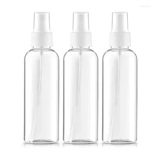 Depolama Şişeleri 3 PCS 8oz 250ml sis püskürtücü Pet Clear Cosmo Yuvarlak Doldurma Sprey Şişe Şişe Fatter Flacon Vide Plastik Mutfak Banyo Araçları