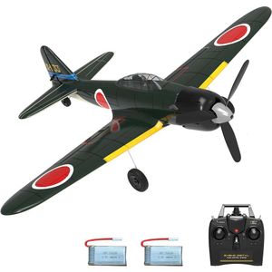 VOLANTEXRC 4CH World War I Remote Controlled Aircraft A6 M Zero with Allen 2.4 GHz Remote Control and Xpilot from Ri - Beginner RC Plane